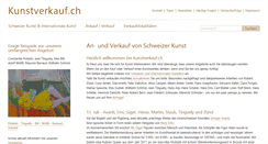 Desktop Screenshot of kunstverkauf.ch