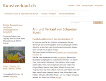 Tablet Screenshot of kunstverkauf.ch